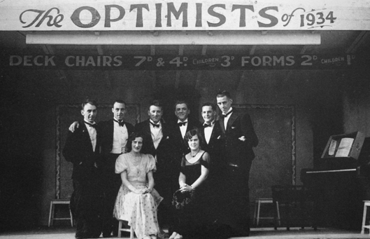 Billy Scarrow's Optimists 1934 Redcar Pierrot